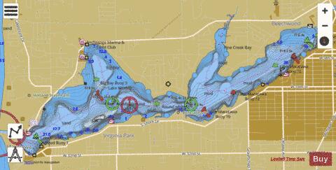 Macatawa, Lake depth contour Map - i-Boating App
