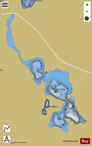 Nettie, Lake depth contour Map - i-Boating App