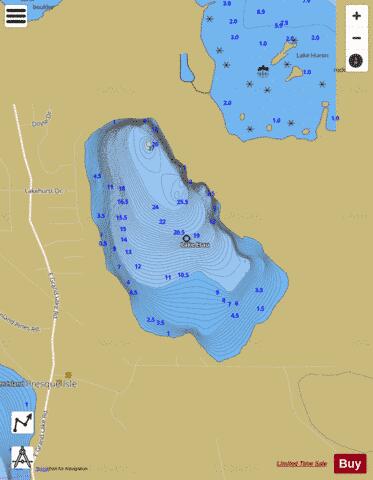 Esau, Lake depth contour Map - i-Boating App