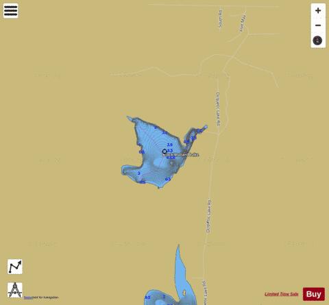 Black Mallard Lake depth contour Map - i-Boating App