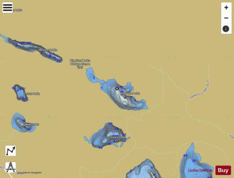 Klondike Lake depth contour Map - i-Boating App