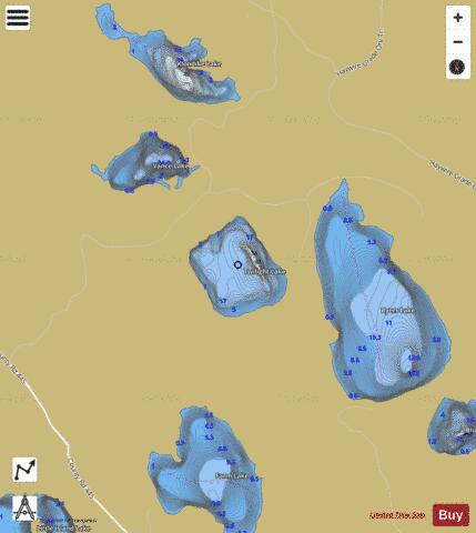 Twilight Lake depth contour Map - i-Boating App
