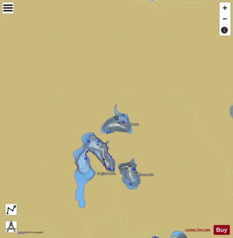 Verdant Lake depth contour Map - i-Boating App