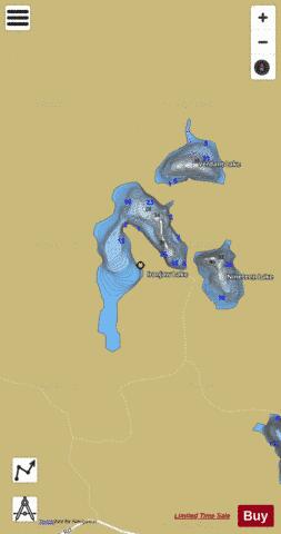Ironjaw Lake depth contour Map - i-Boating App
