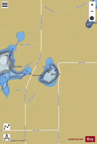 Grey Lake depth contour Map - i-Boating App