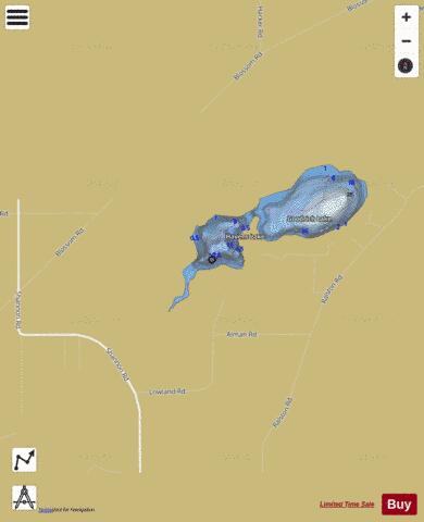Havens Lake depth contour Map - i-Boating App