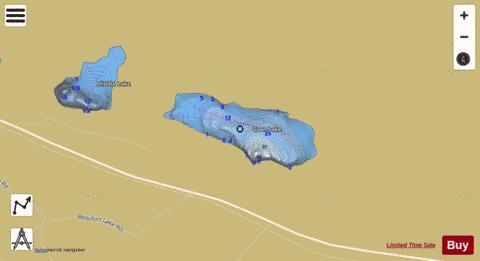 Coon Lake depth contour Map - i-Boating App