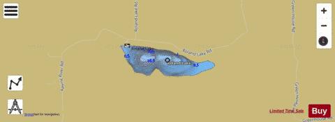 Roland Lake depth contour Map - i-Boating App