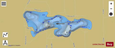 Christie Lake depth contour Map - i-Boating App