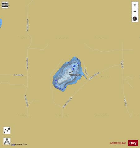 Gilkey Lake depth contour Map - i-Boating App