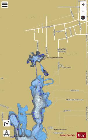 First Lake depth contour Map - i-Boating App
