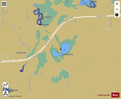 Waterbury Lake depth contour Map - i-Boating App