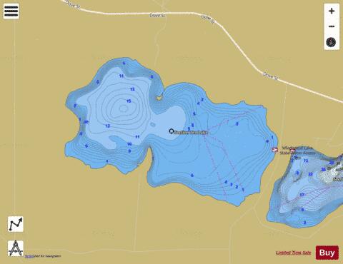 Section Ten depth contour Map - i-Boating App