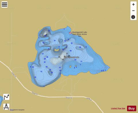 Sissabagamah depth contour Map - i-Boating App