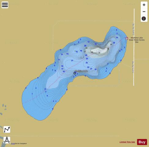 Medicine depth contour Map - i-Boating App