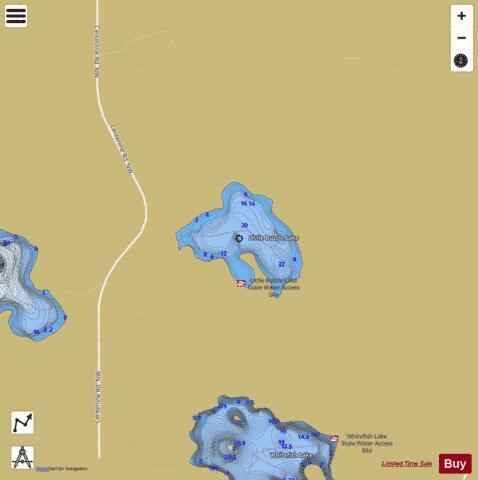 Little Buzzle depth contour Map - i-Boating App