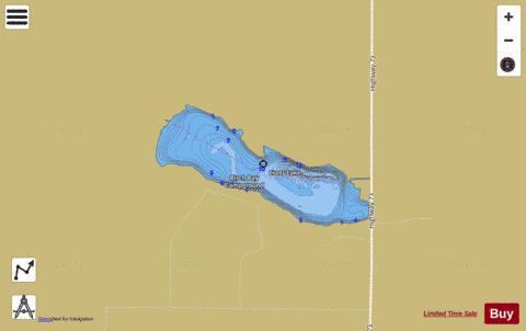 Cross depth contour Map - i-Boating App