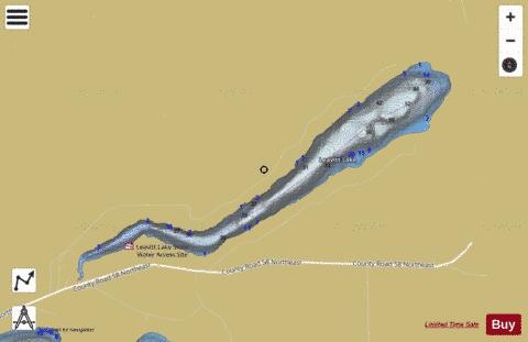 Leavitt depth contour Map - i-Boating App