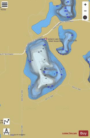 Sanborn depth contour Map - i-Boating App