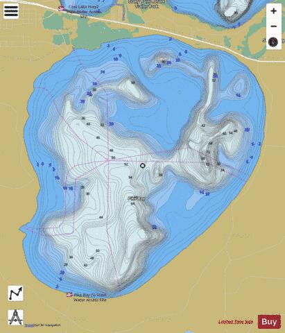 Pike Bay depth contour Map - i-Boating App