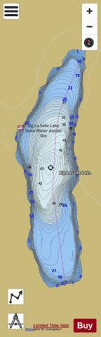 Big LaSalle depth contour Map - i-Boating App
