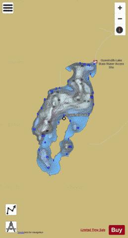 Ozawindib depth contour Map - i-Boating App