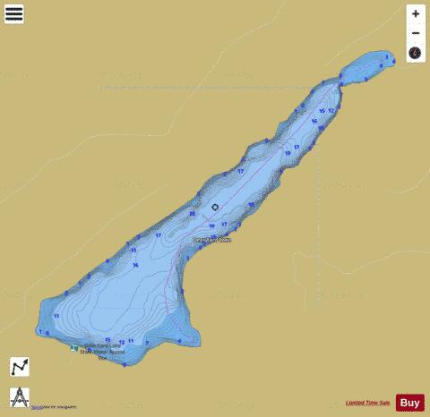 Deer Yard depth contour Map - i-Boating App