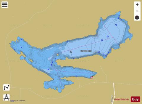 Cascade depth contour Map - i-Boating App