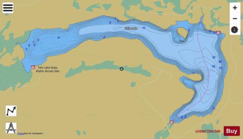 Tait depth contour Map - i-Boating App