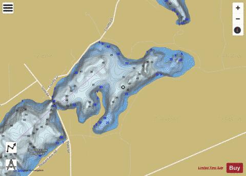 Eleventh Crow Wing (East) depth contour Map - i-Boating App