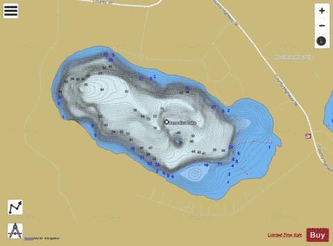 Benedict depth contour Map - i-Boating App