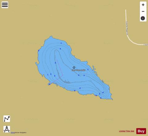 Four Towns depth contour Map - i-Boating App