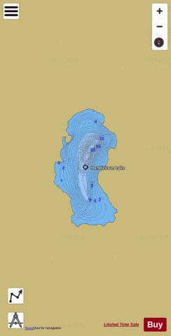 Hendrickson depth contour Map - i-Boating App