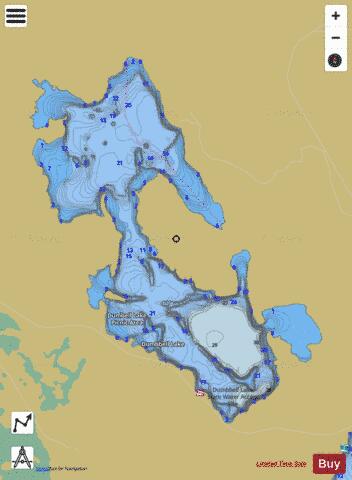 Dumbbell depth contour Map - i-Boating App