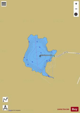 Christianson depth contour Map - i-Boating App