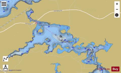 Garden depth contour Map - i-Boating App