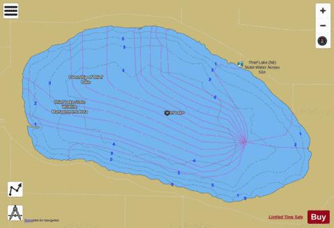 Thief depth contour Map - i-Boating App