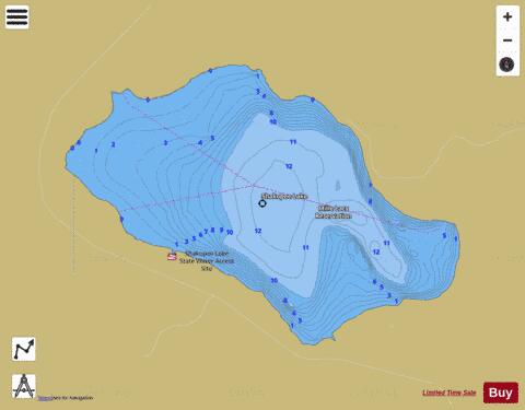Shakopee depth contour Map - i-Boating App