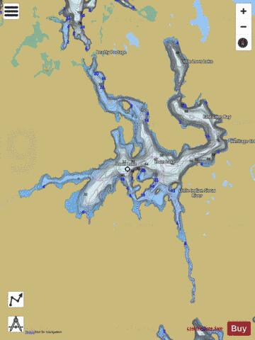 Loon depth contour Map - i-Boating App