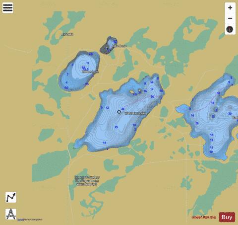 Cameron depth contour Map - i-Boating App