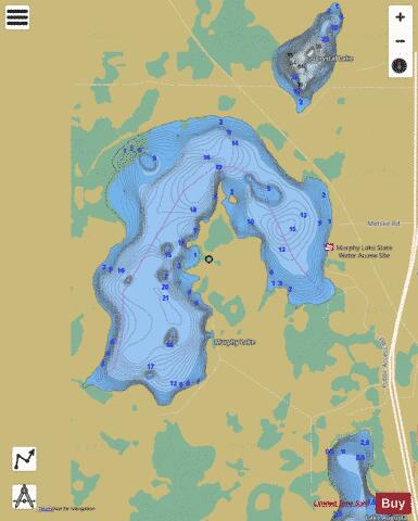 Murphy depth contour Map - i-Boating App