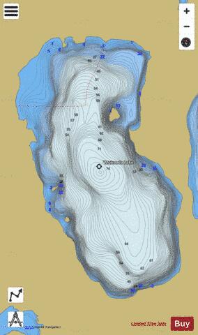 Mukooda depth contour Map - i-Boating App