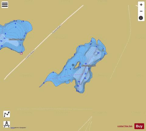 Manganika depth contour Map - i-Boating App