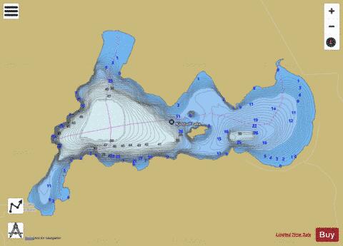 Kjostad depth contour Map - i-Boating App