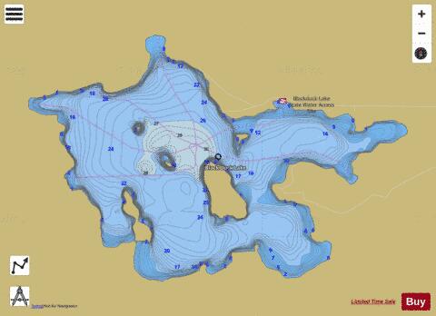 Black Duck depth contour Map - i-Boating App