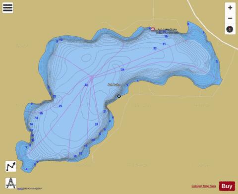 Ash depth contour Map - i-Boating App