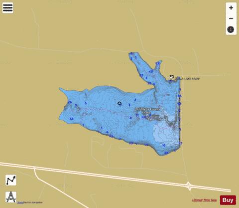 Oktibbeha County Lake depth contour Map - i-Boating App