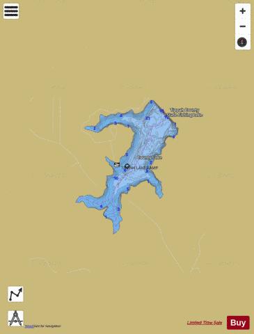 Tippah County Lake depth contour Map - i-Boating App