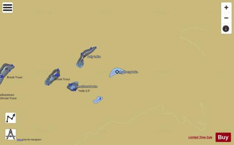 Rydberg Lake (Hellroaring Lake #12) depth contour Map - i-Boating App