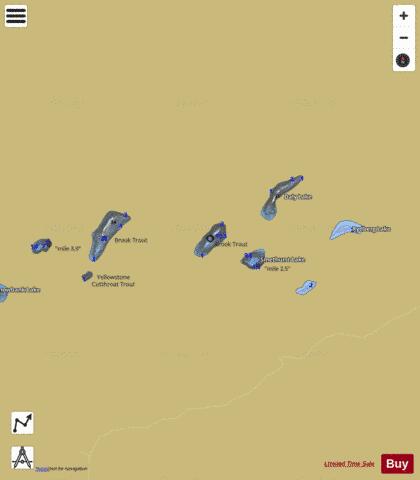 Hellroaring Lake #9 depth contour Map - i-Boating App